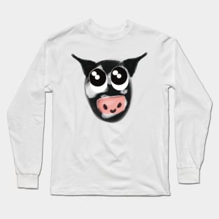 Cute Cartoon Cow Long Sleeve T-Shirt